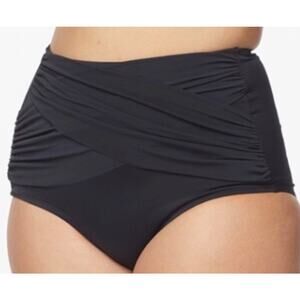 Brand New Ruby Ribbon Women's Size 3XL XXXL Black Palm Beach Swim Brief